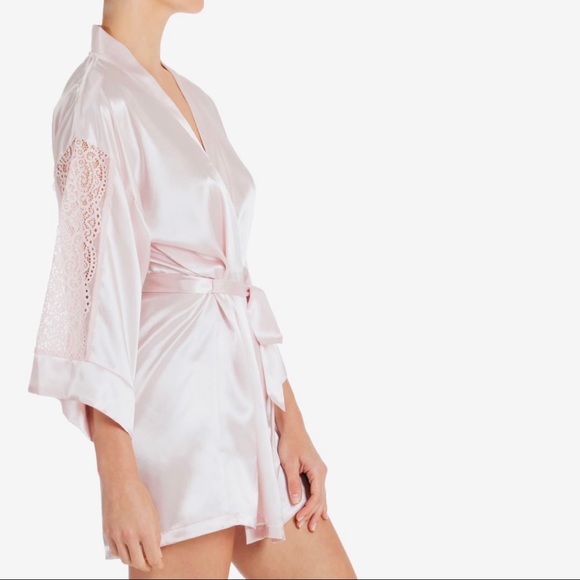 IN BLOOM BY JONQUIL NORDSTROM ▪️ pink satin robe - Picture 4 of 5